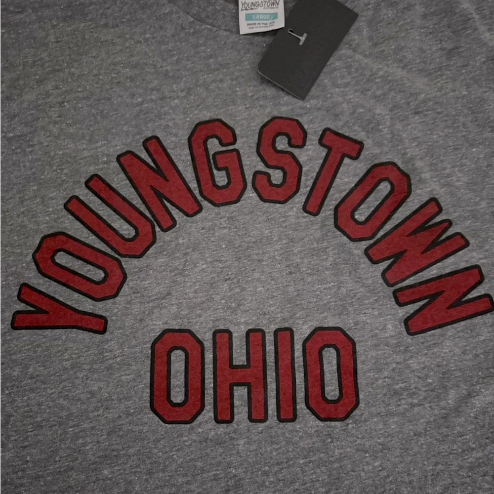 Youngstown Ohio tee shirt - size large - grey - NWT - Picture 4 of 4